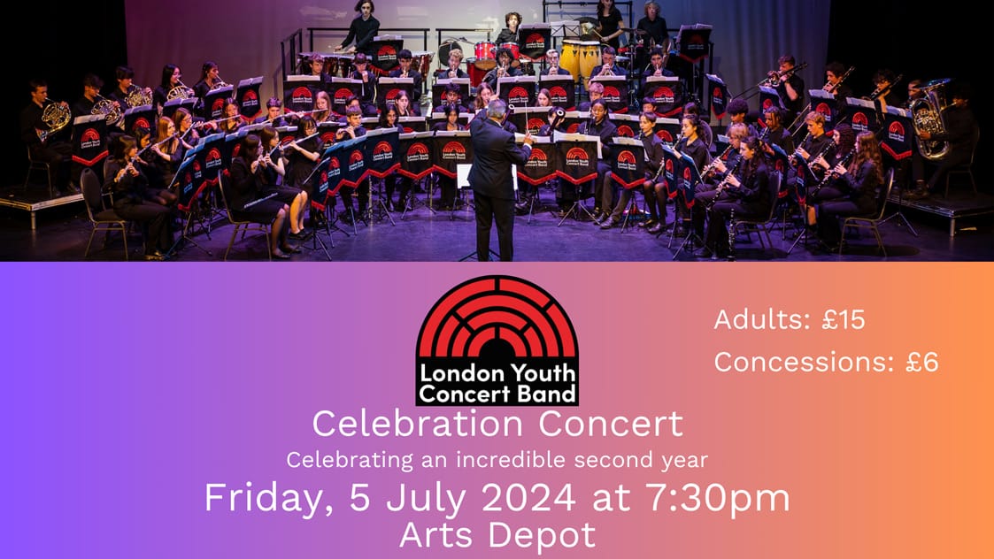 London Youth Concert Band performing.