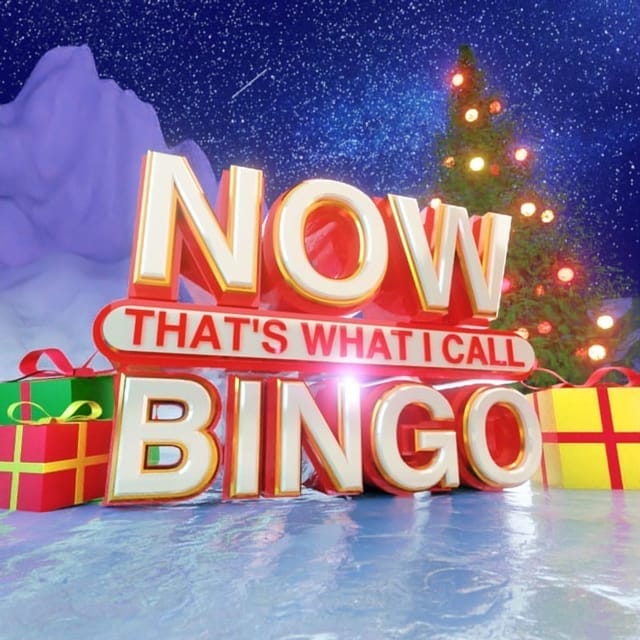 A festive scene featuring the text 