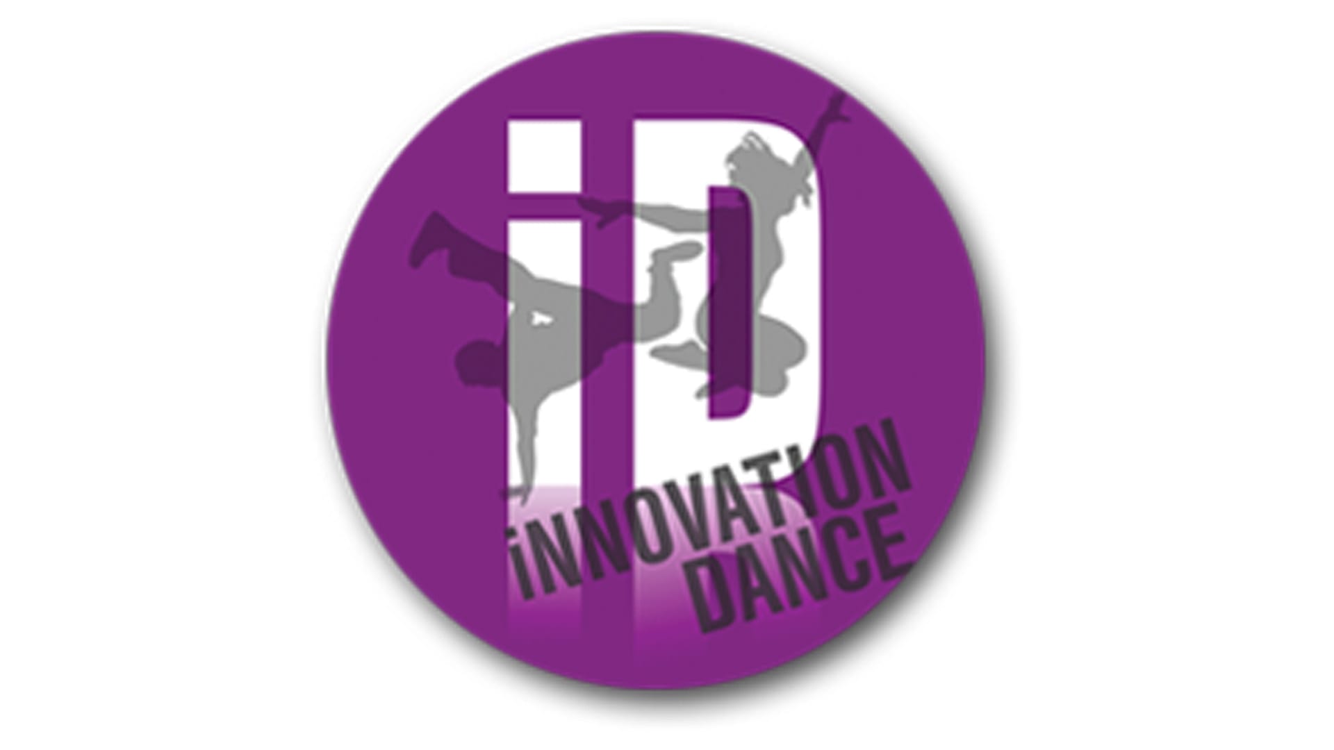 Innovation Dance Logo - a purple circle on a white backdrop with ID written in bold in the middle.